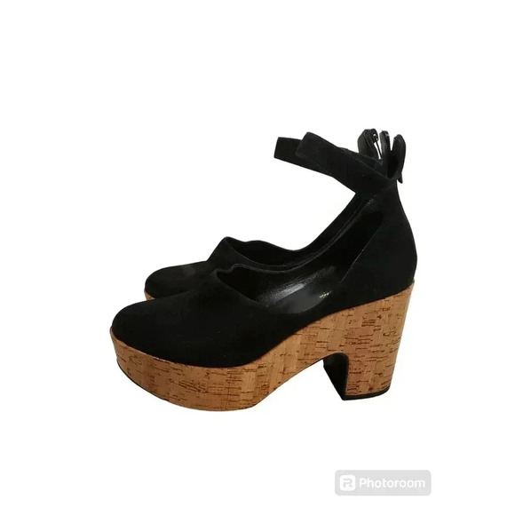 Robert Clergerie Vilgile Velvet Mary Jane's Sandals Size 40 - Picture 2 of 7